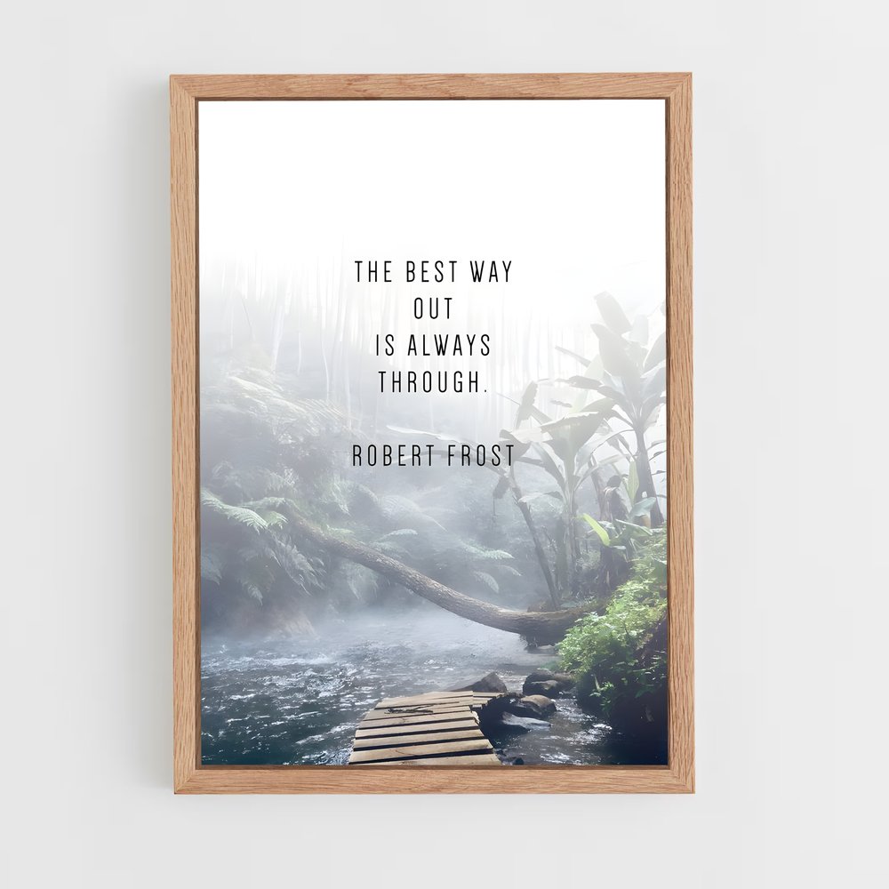 ap-robert frost-6 cadre Bois clair