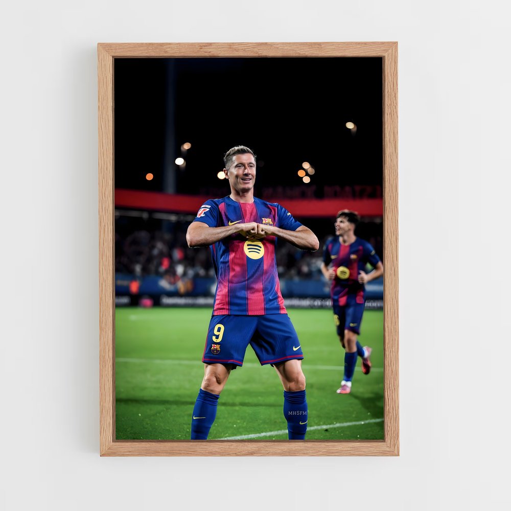 ap-robert lewandowski-3 cadre Bois clair