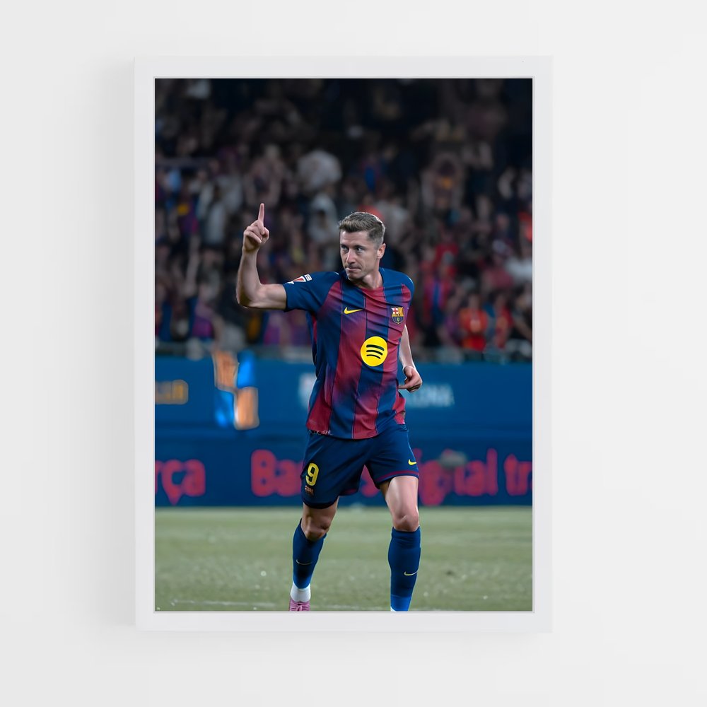 ap-robert lewandowski-7 cadre Blanc