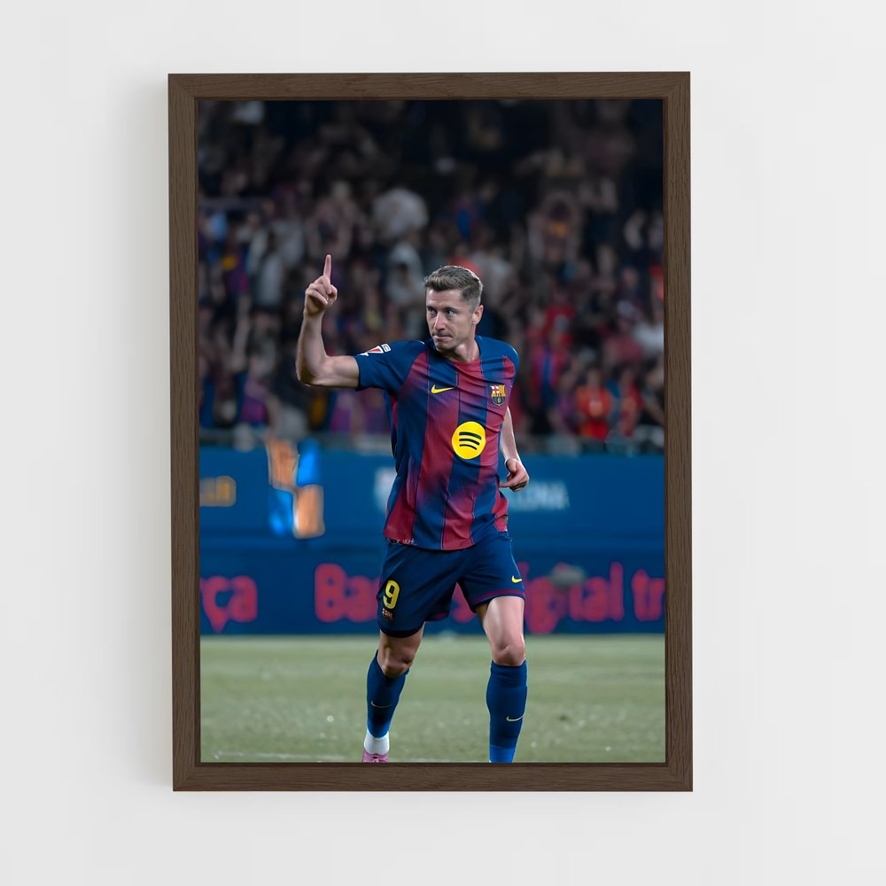ap-robert lewandowski-7 cadre Bois foncé