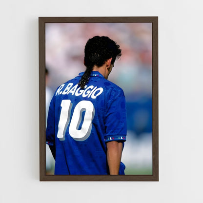 ap-roberto baggio-9 cadre Bois foncé