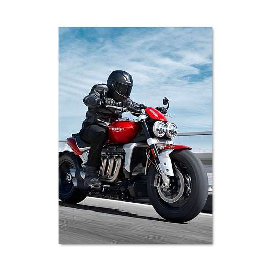 Poster Route en Rouge