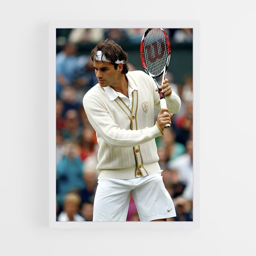 ap-roger federer-1 cadre Blanc
