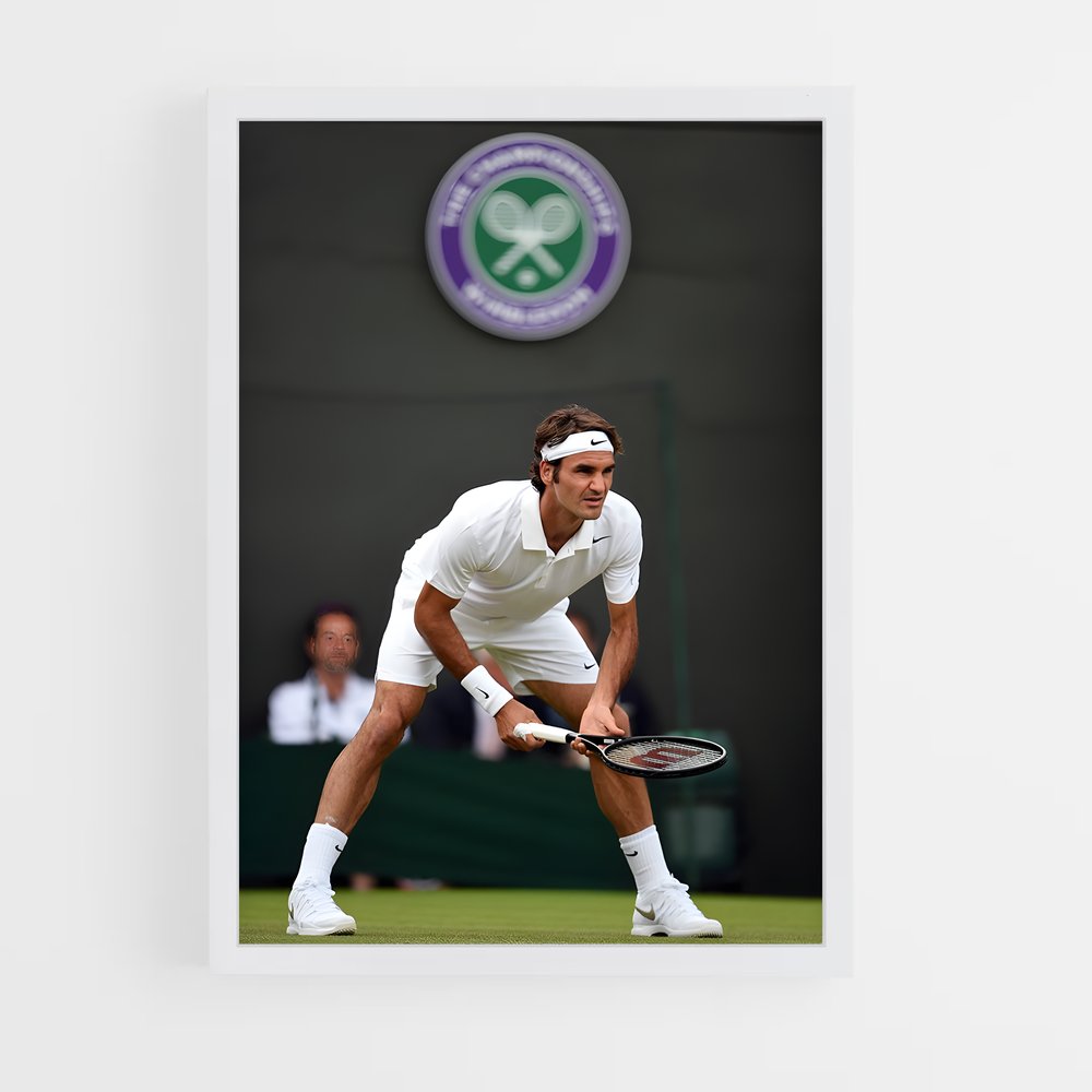 ap-roger federer-12 cadre Blanc