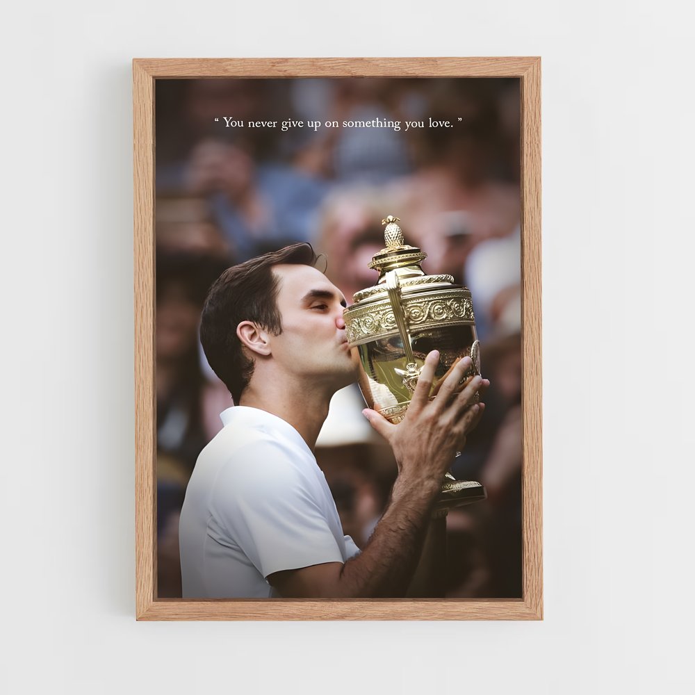 ap-roger federer-13 cadre Bois clair