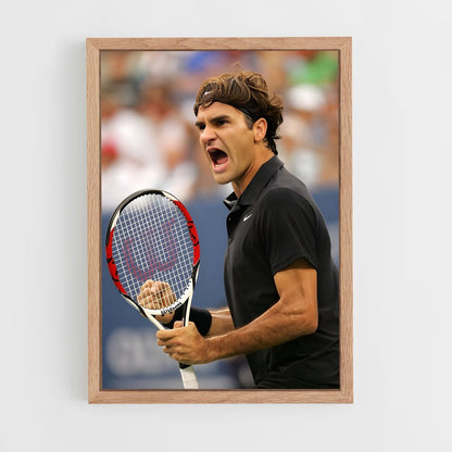 ap-roger federer-14 cadre Bois clair