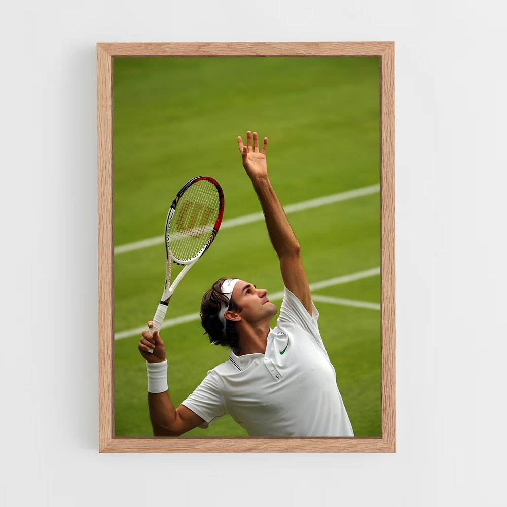 ap-roger federer-2 cadre Bois clair