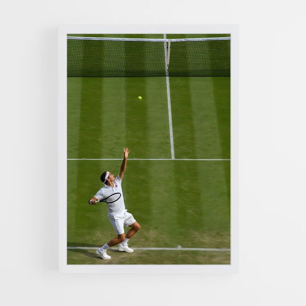 ap-roger federer-4 cadre Blanc