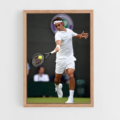 ap-roger federer-6 cadre Bois clair