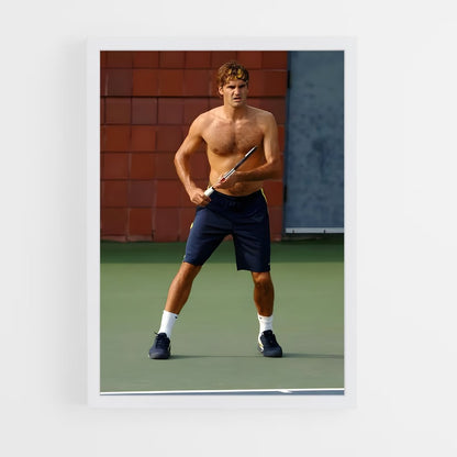 ap-roger federer-8 cadre Blanc