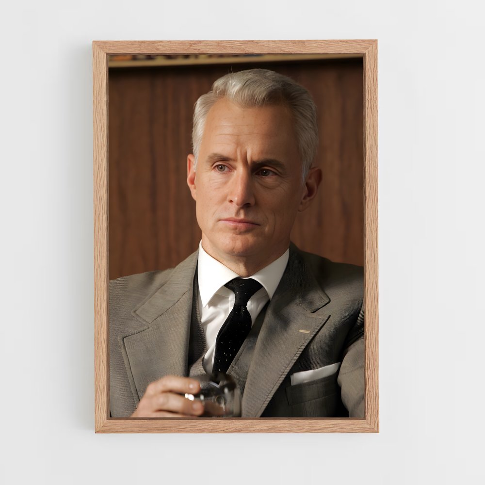 ap-roger sterling-1 cadre Bois clair