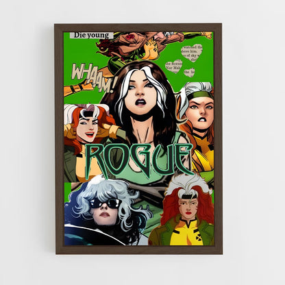 ap-rogue x-men-1 cadre Bois foncé