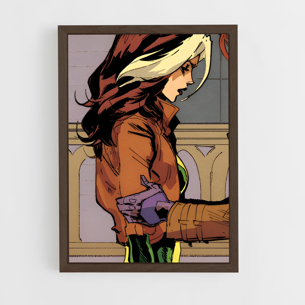 ap-rogue x-men-2 cadre Bois foncé