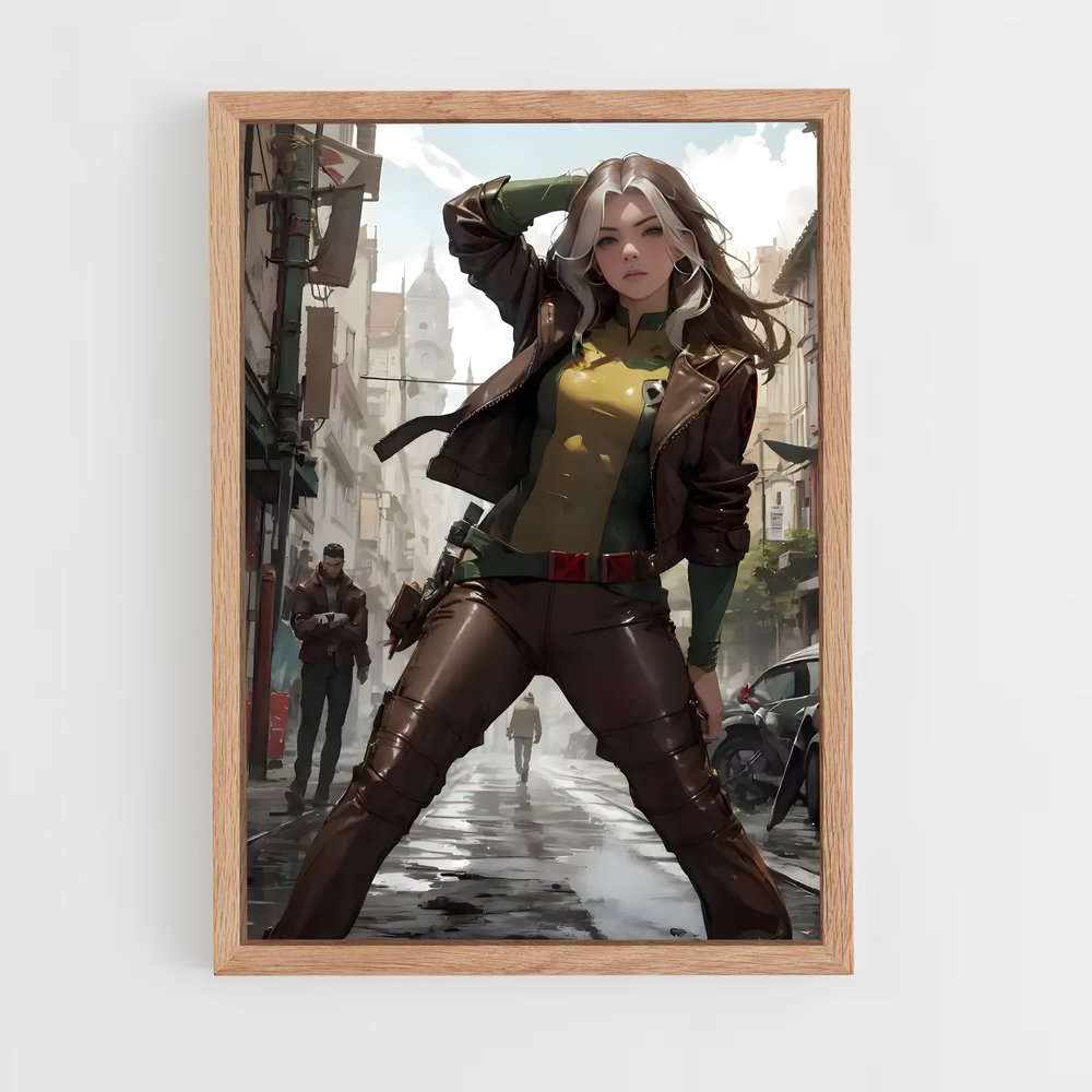 ap-rogue x-men-5 cadre Bois clair