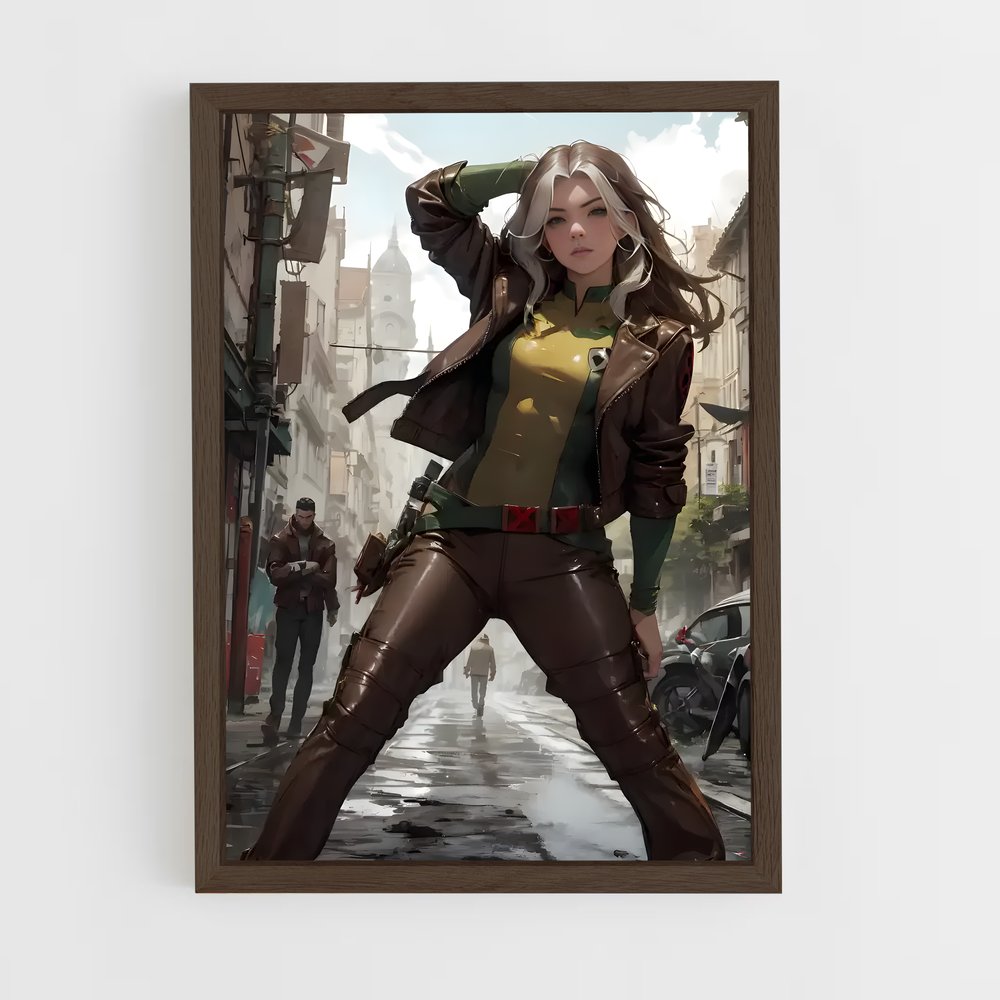 ap-rogue x-men-5 cadre Bois foncé