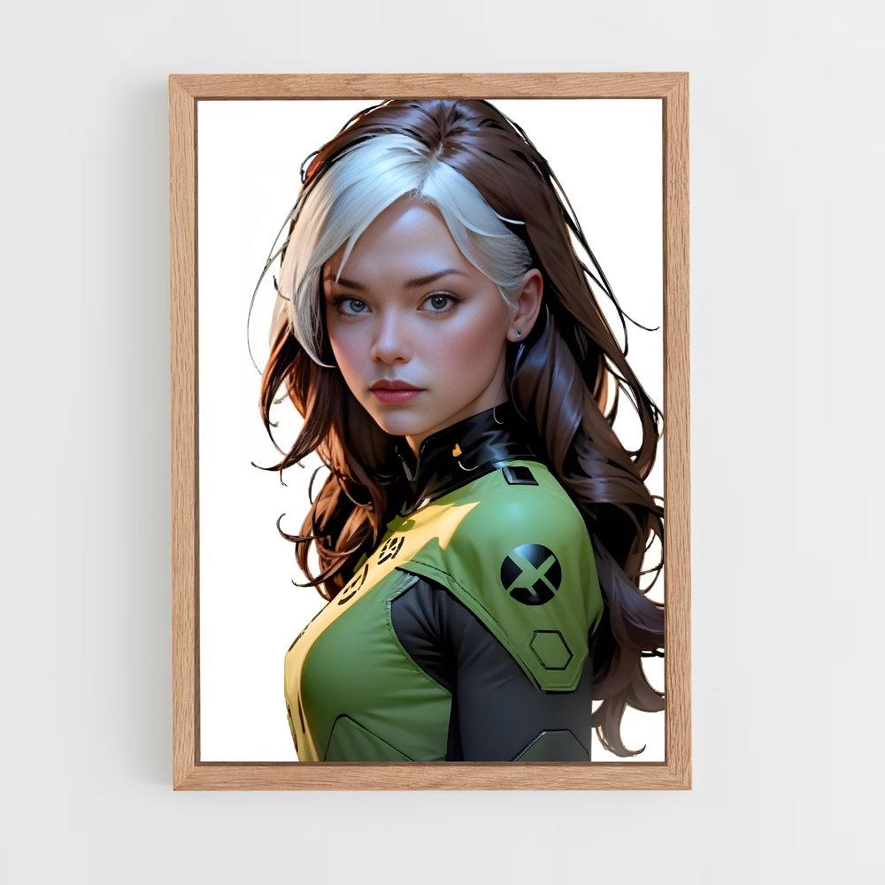 ap-rogue x-men-6 cadre Bois clair