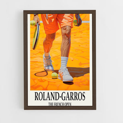 ap-roland garros tennis-6 cadre Bois foncé