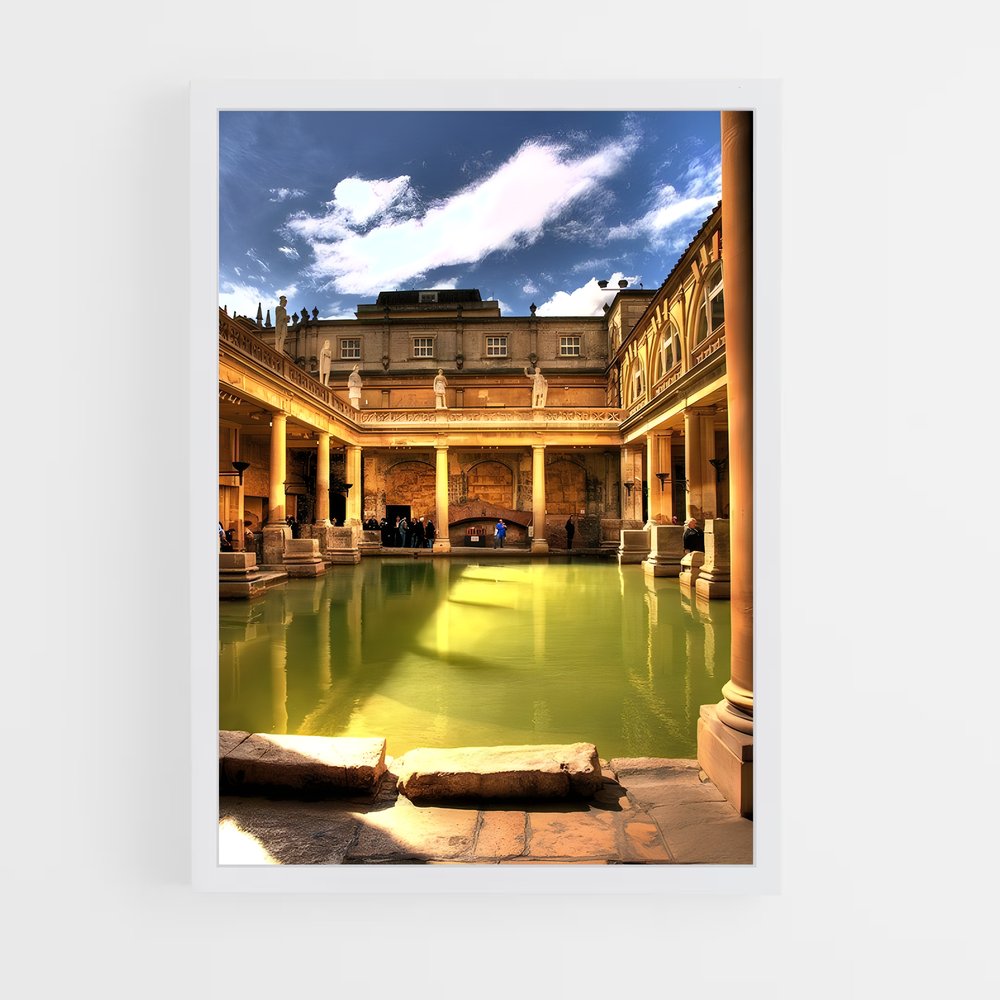 ap-roman baths bath-4 cadre Blanc