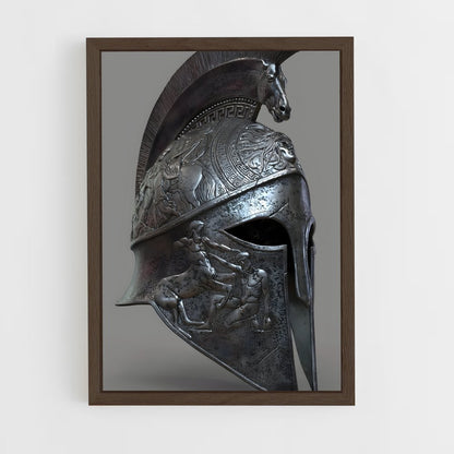 ap-roman helmet-6 cadre Bois foncé
