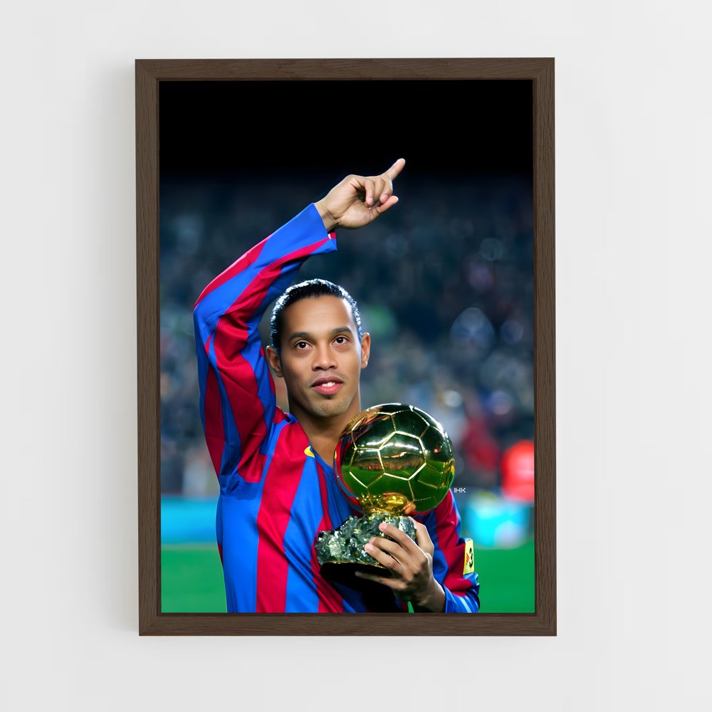 ap-ronaldinho-3 cadre Bois foncé