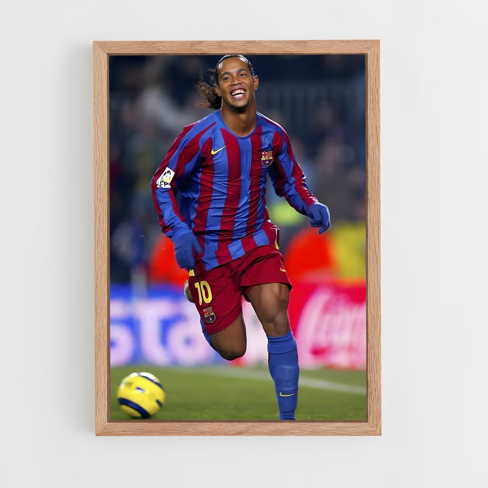 ap-ronaldinho-9 cadre Bois clair