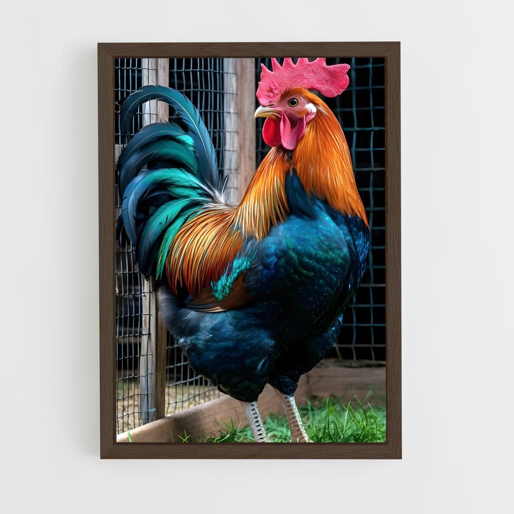 ap-rooster-1 cadre Bois foncé