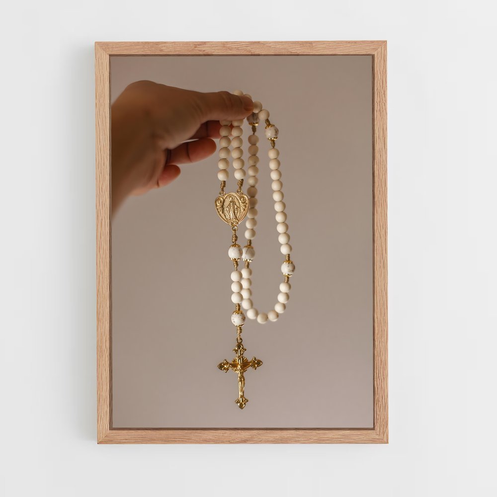 ap-rosary-1 cadre Bois clair