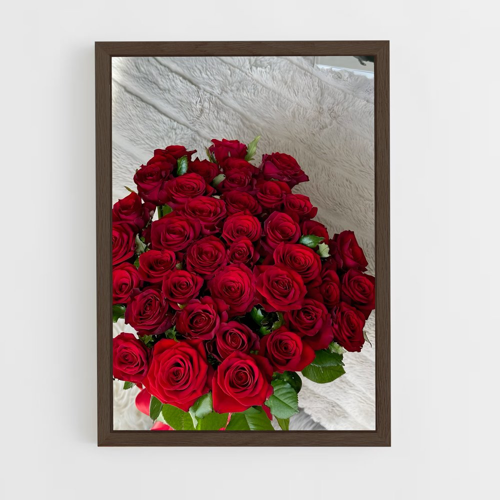 ap-rose-31 cadre Bois foncé