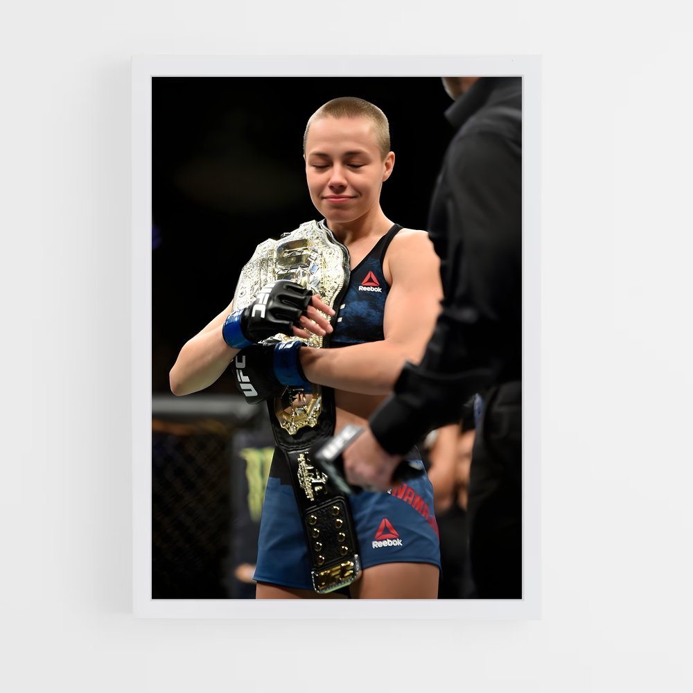 ap-rose namajunas-1 cadre Blanc