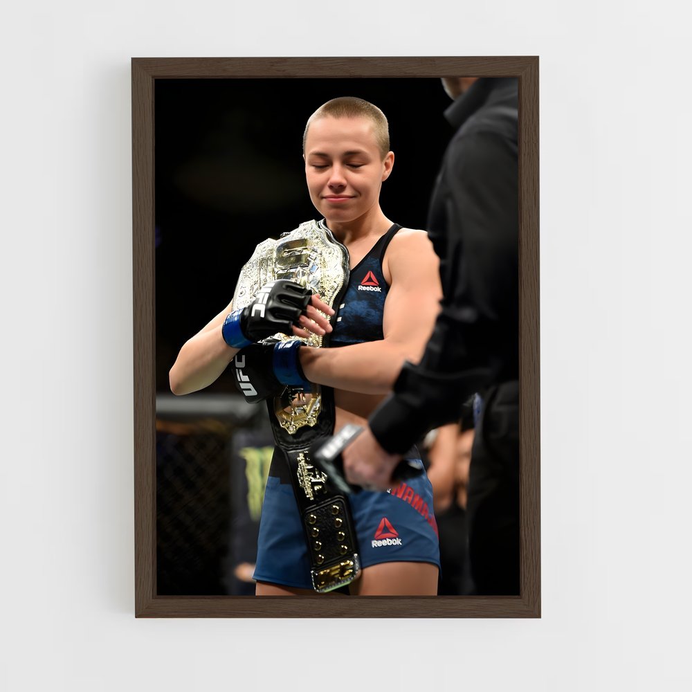 ap-rose namajunas-1 cadre Bois foncé