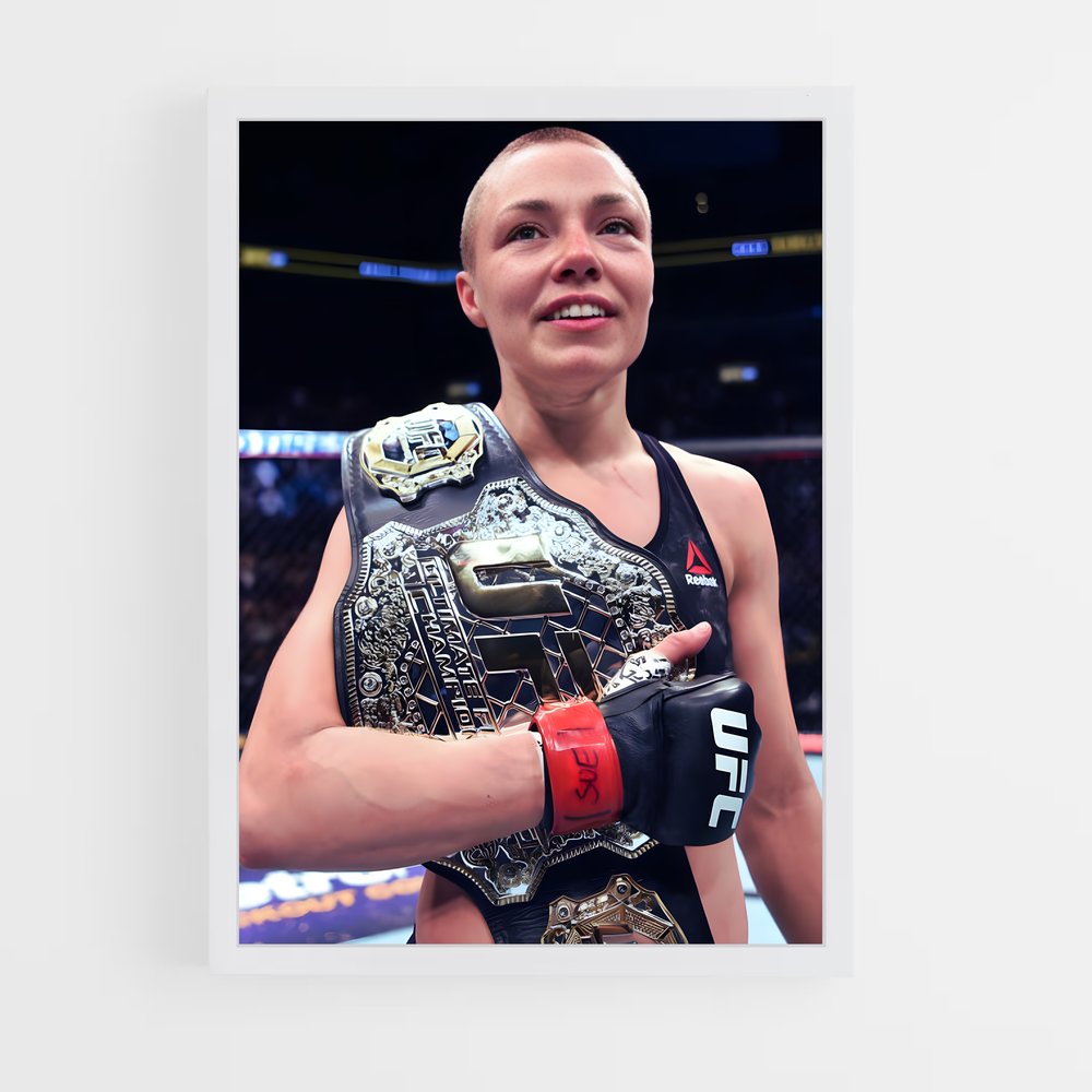 ap-rose namajunas-3 cadre Blanc