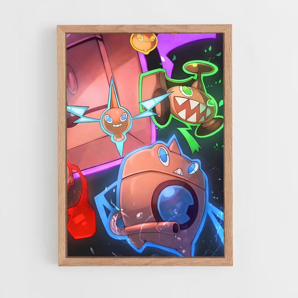 ap-rotom-4 cadre Bois clair