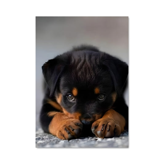 Poster Rottweiler à l'Endormie