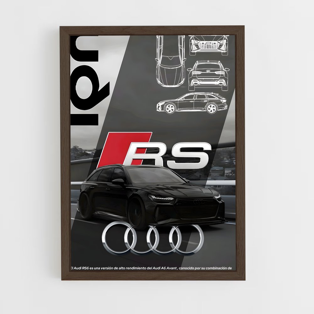 ap-rs6 c5-1 cadre Bois foncé