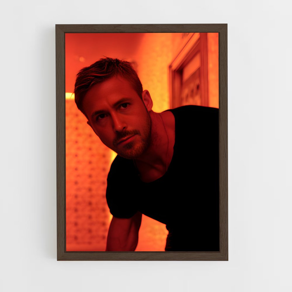 ap-ryan gosling-5 cadre Bois foncé