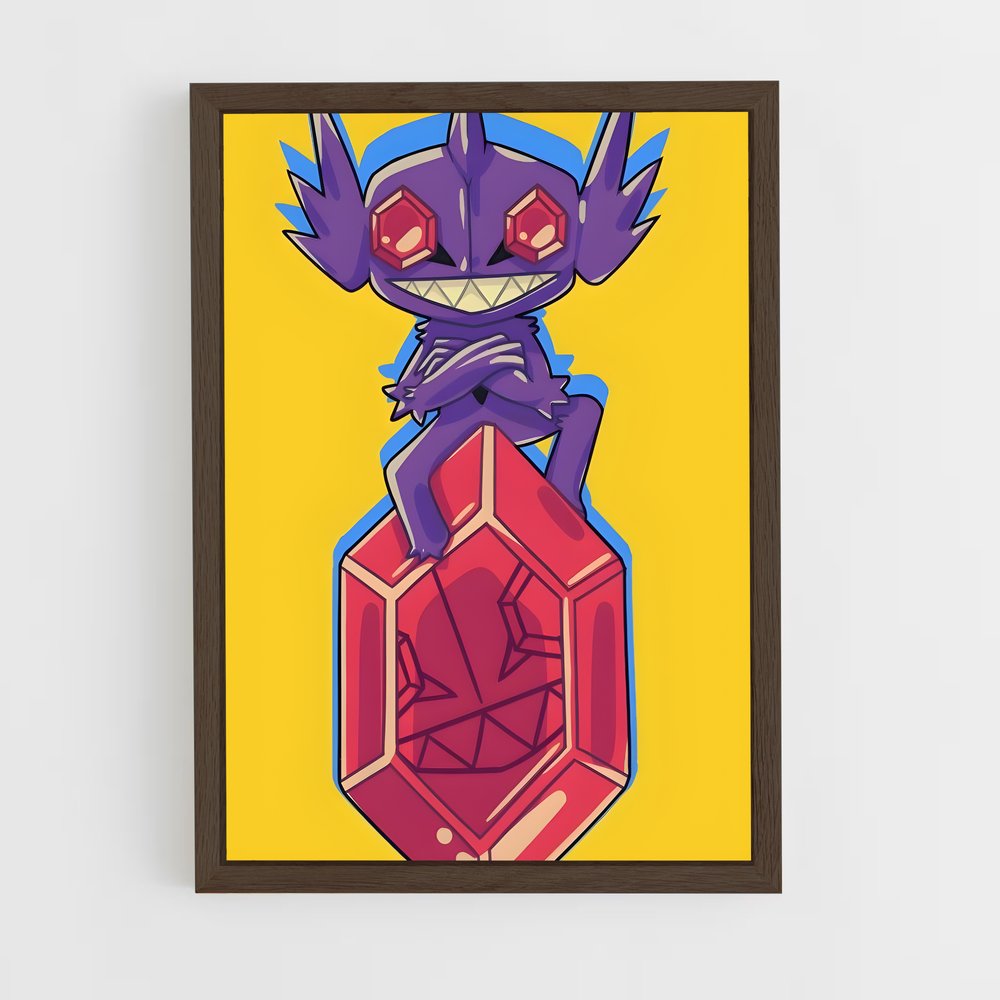 ap-sableye-3 cadre Bois foncé