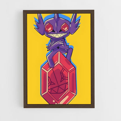 ap-sableye-3 cadre Bois foncé