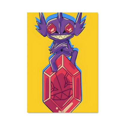 Poster Sableye et le Cube Rouge