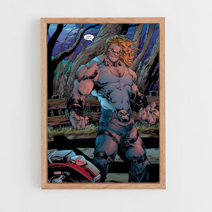 ap-sabretooth x-men-4 cadre Bois clair