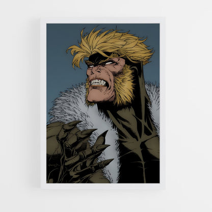 ap-sabretooth x-men-9 cadre Blanc