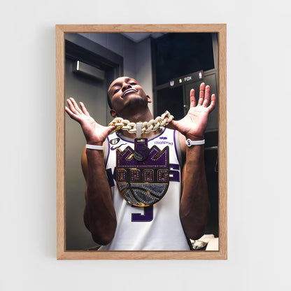 ap-sacramento kings-9 cadre Bois clair