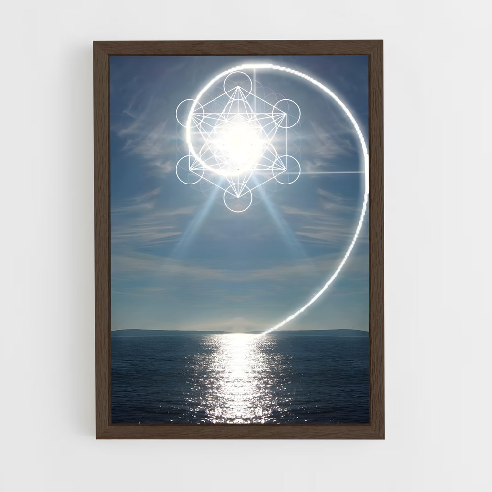 ap-sacred geometry-1 cadre Bois foncé