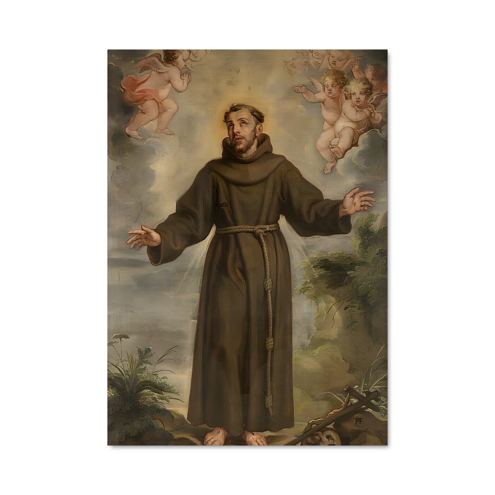 Poster Saint François en Méditation