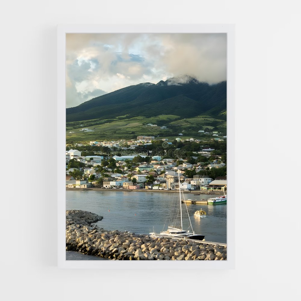 ap-saint kitts and nevis-10 cadre Blanc
