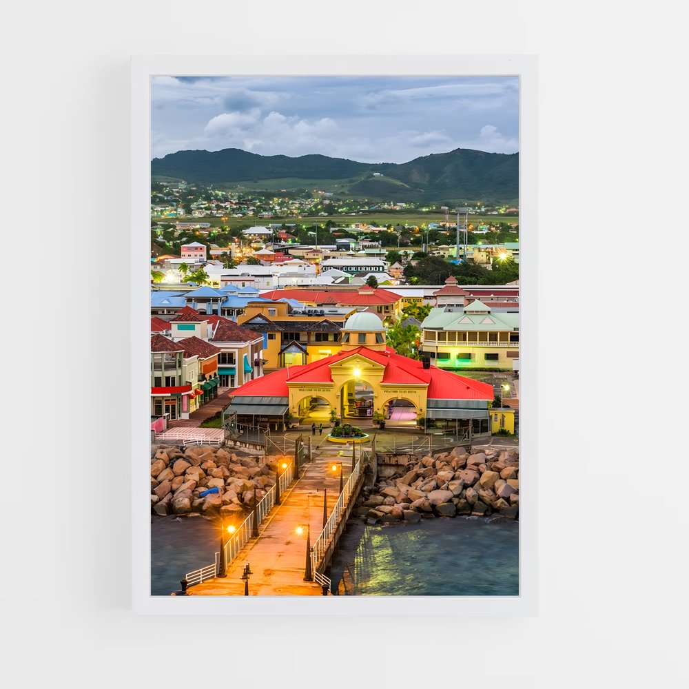 ap-saint kitts and nevis-6 cadre Blanc