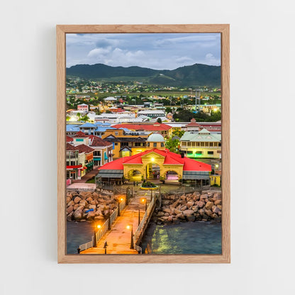ap-saint kitts and nevis-6 cadre Bois clair
