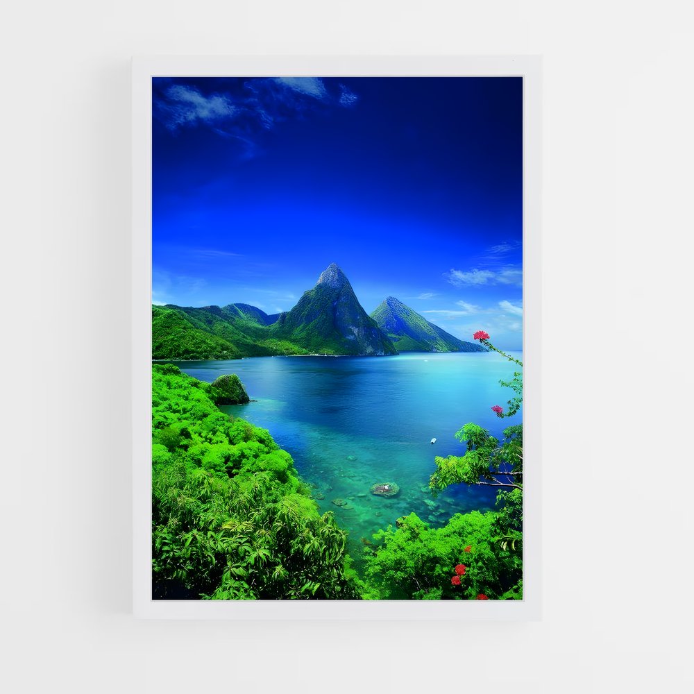 ap-saint lucia-3 cadre Blanc