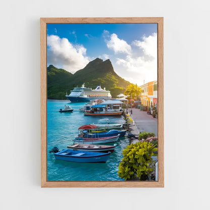 ap-saint vincent and the grenadines-1 cadre Bois clair
