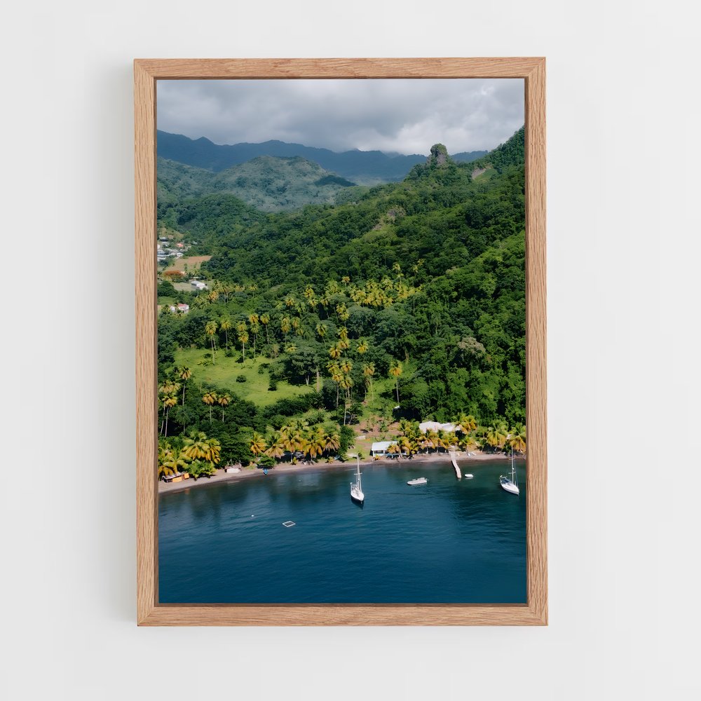ap-saint vincent and the grenadines-3 cadre Bois clair