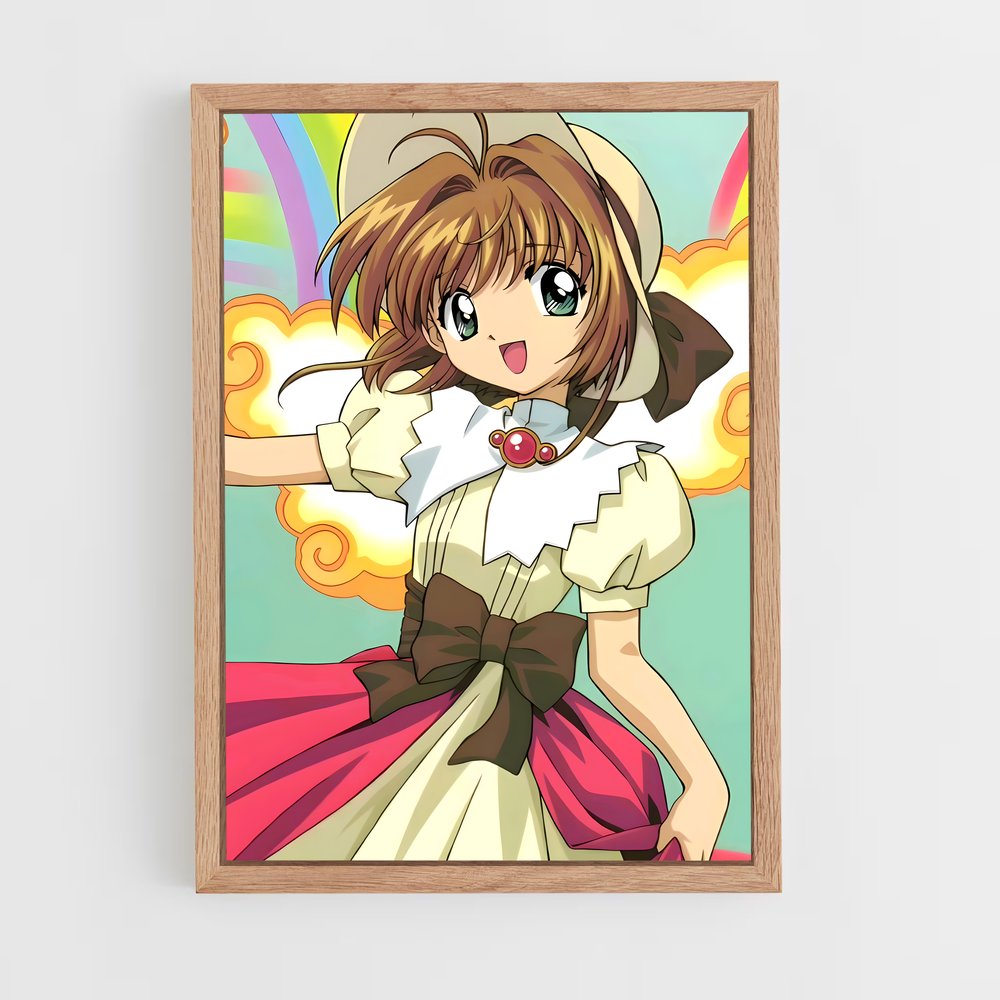 ap-sakura kinomoto-10 cadre Bois clair